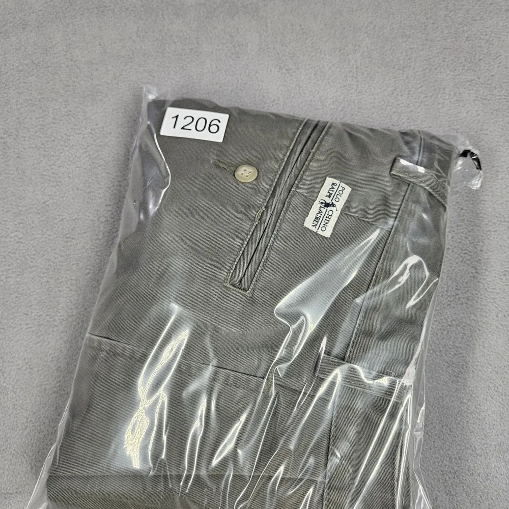 Vintage Polo Ralph Lauren Andrew Chino Pant Mens 38x32 Fits (37x31.5) Pleated